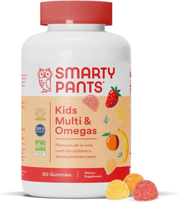 vitamin7 Best SmartyPants Kids Multivitamin Gummies: Omega 3 Fish Oil
